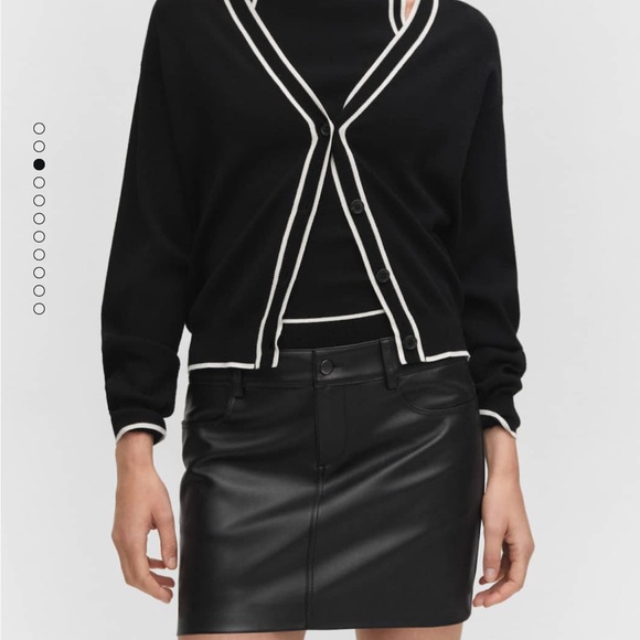 Leather effect mini-skirt - Picture 1 of 2